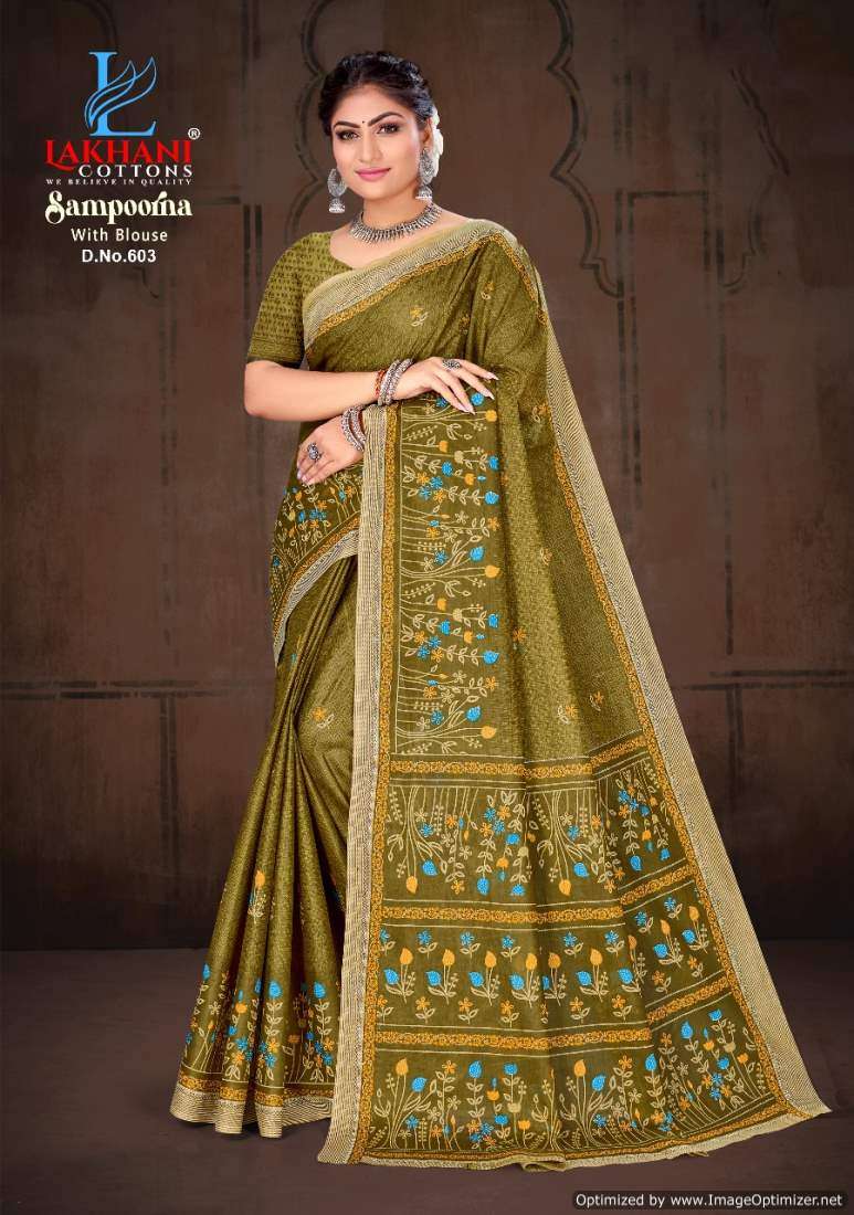 Lakhani Sampoorna Vol-6 – Cotton Sarees - Wholesale Catalog