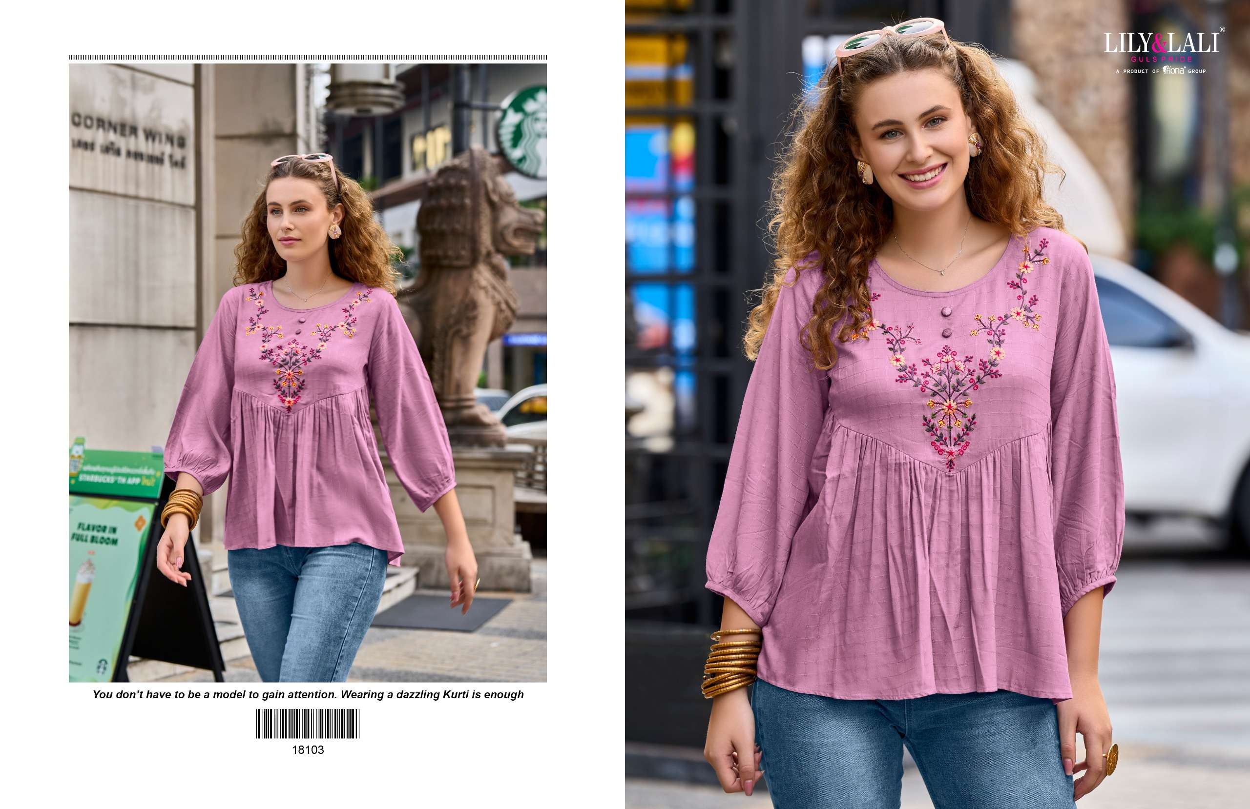 LILY & LALI MELODY-4 Kurti Wholesale catalog
