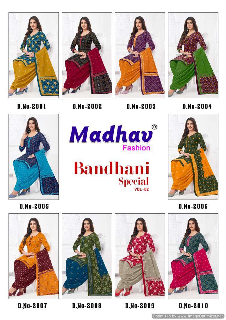 Madhav Bandhani Special Vol-2 – Dress Material - Wholesale Catalog