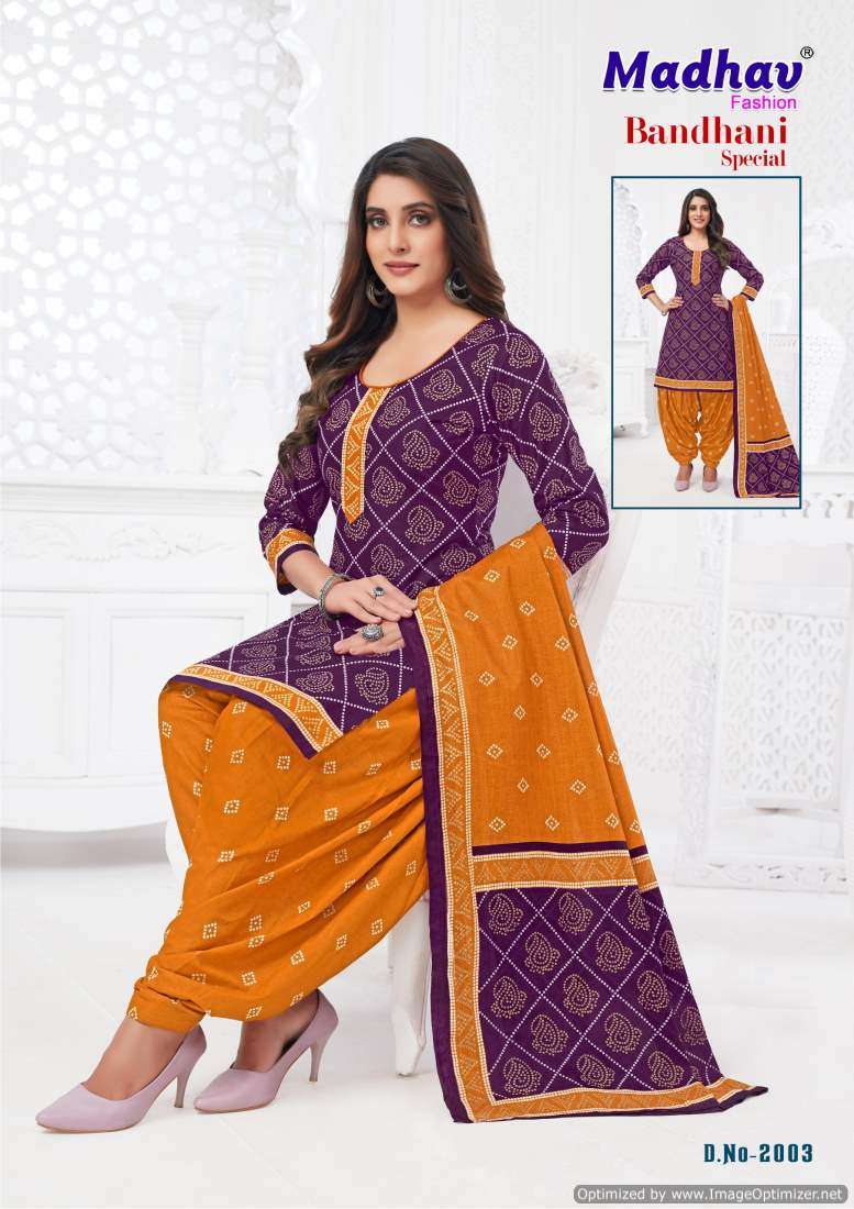 Madhav Bandhani Special Vol-2 – Dress Material - Wholesale Catalog