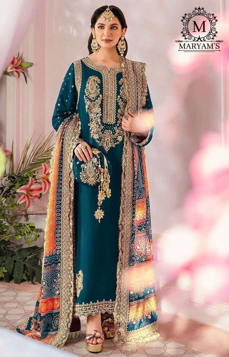 Maryams 169 Georgette Embroidered Salwar Suits Wholesale catalog