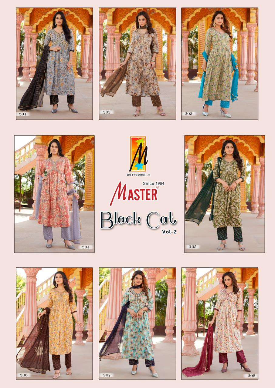 MASTER BLACK CAT AALIYA vol -2 Kurti Wholesale catalog
