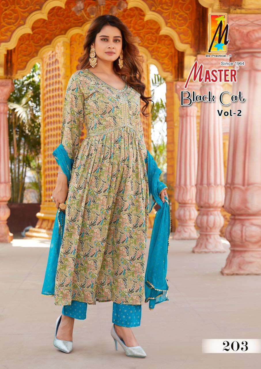 MASTER BLACK CAT AALIYA vol -2 Kurti Wholesale catalog