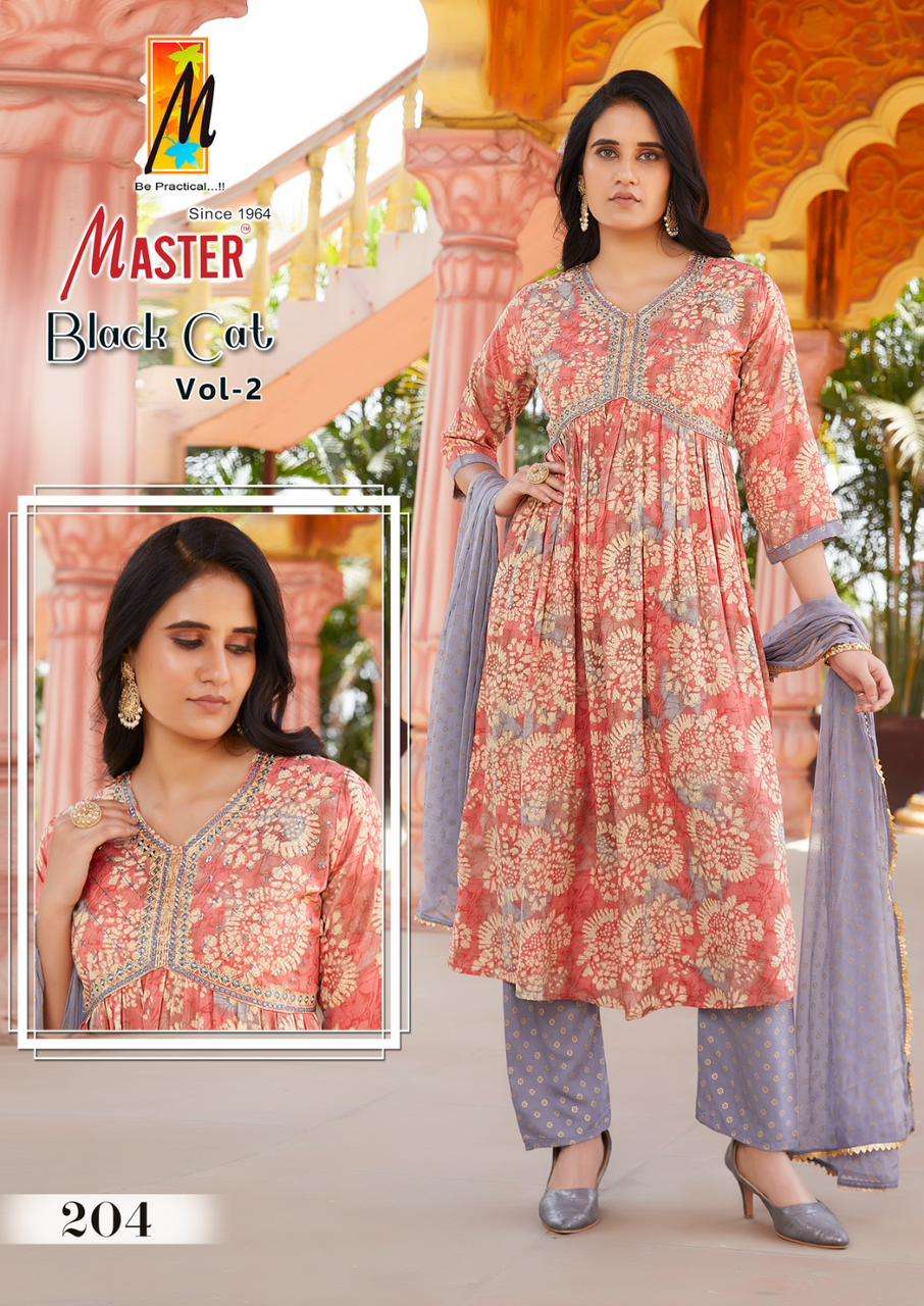 MASTER BLACK CAT AALIYA vol -2 Kurti Wholesale catalog