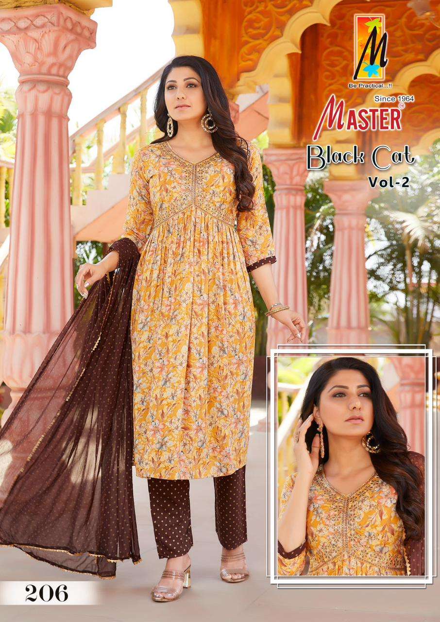 MASTER BLACK CAT AALIYA vol -2 Kurti Wholesale catalog