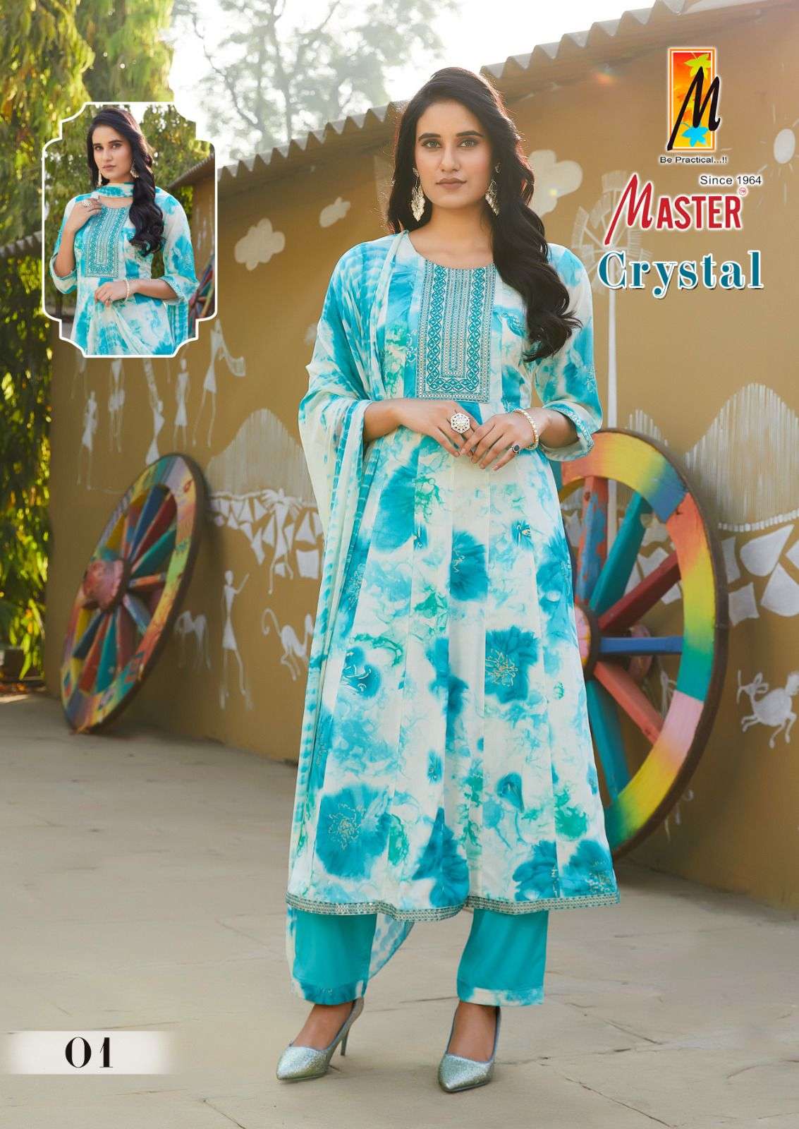 MASTER CRYSTAL GHERA Kurti Wholesale catalog