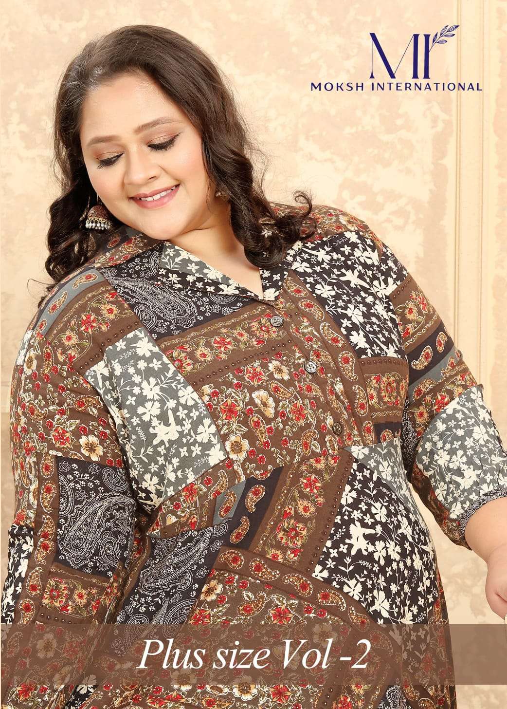 Moksh International  Plus Size Vol- 2 Kurti Wholesale catalog