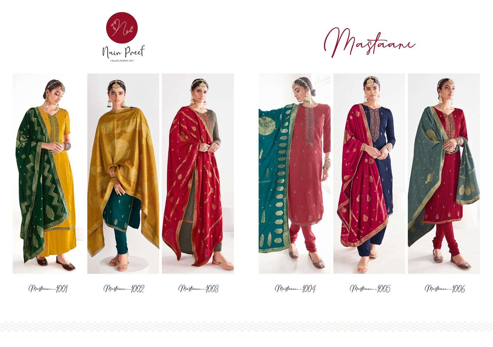 Mumtaz Nain Preet Mastaani Designer Salwar Kameez Wholesale catalog