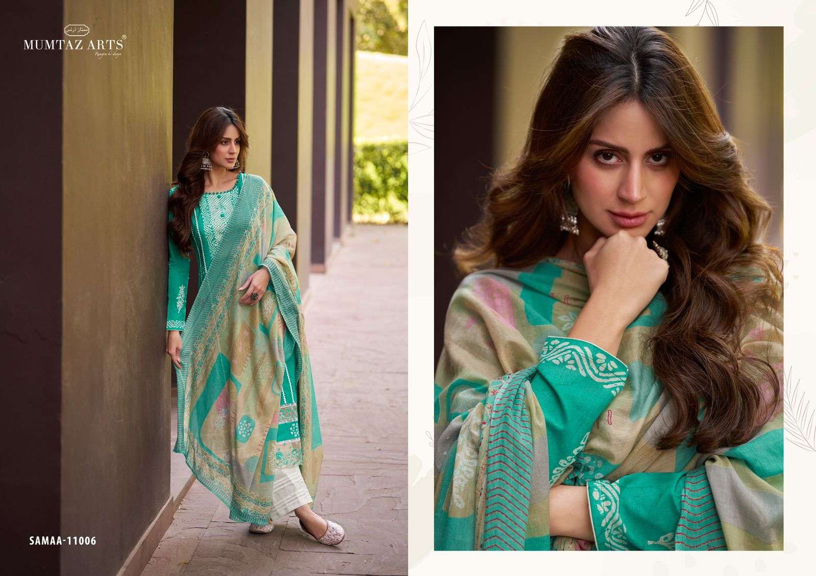 Mumtaz Samaa Lawn Cambric Designer Salwar Suits Wholesale catalog