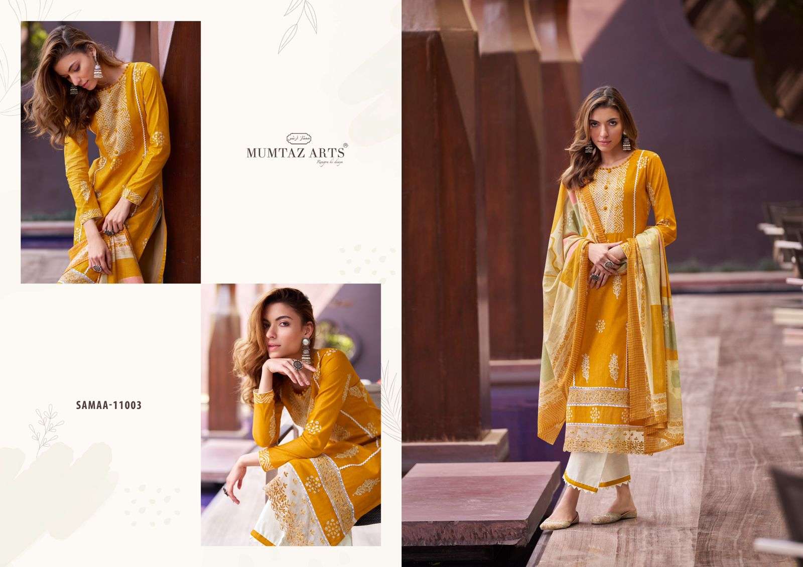 Mumtaz Samaa Lawn Cambric Designer Salwar Suits Wholesale catalog