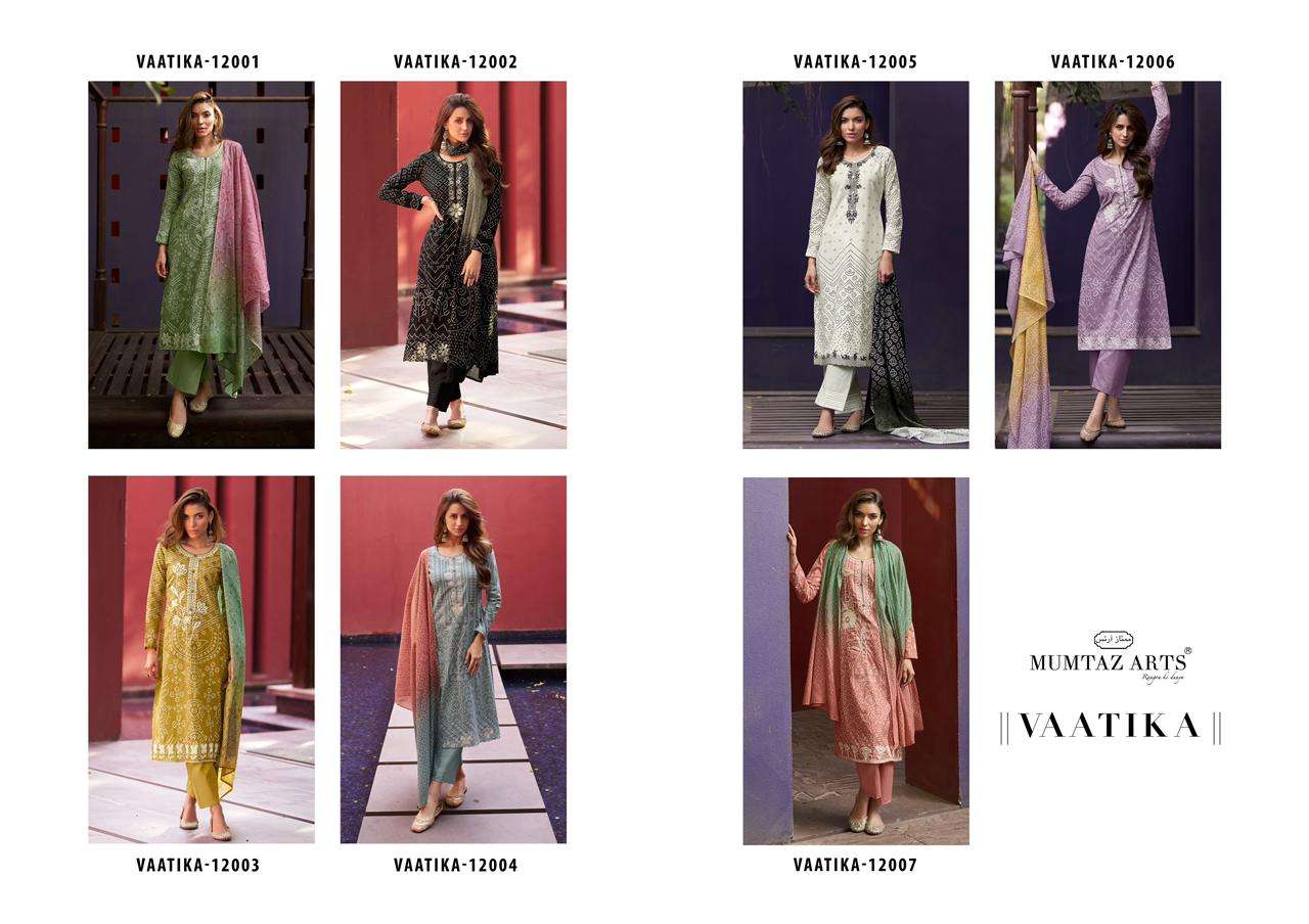Mumtaz Vaatika Cotton Digital Printed Dress Material Wholesale catalog