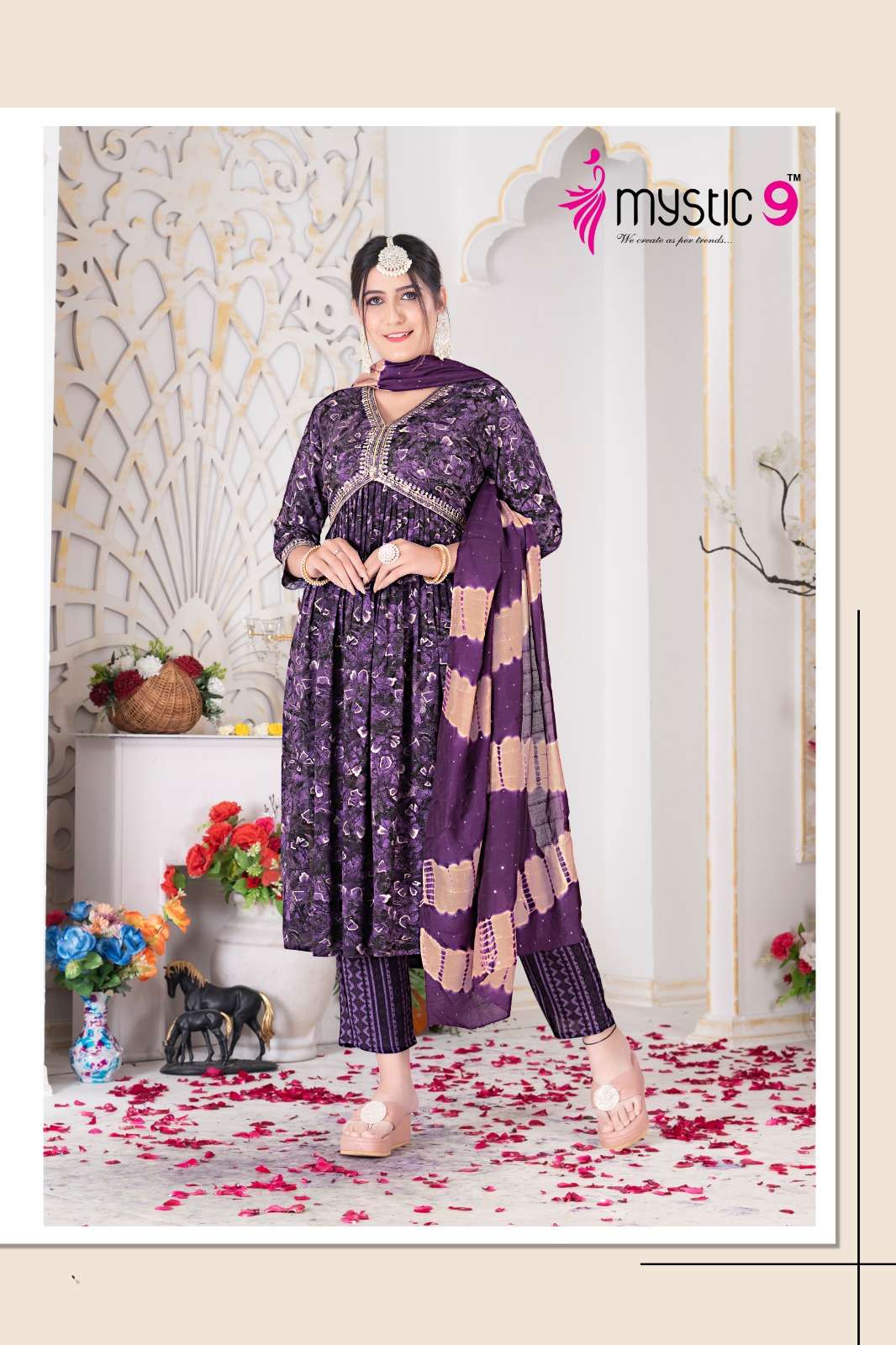 MYSTIC 9 POOJA VOL- 2 Kurti Wholesale catalog