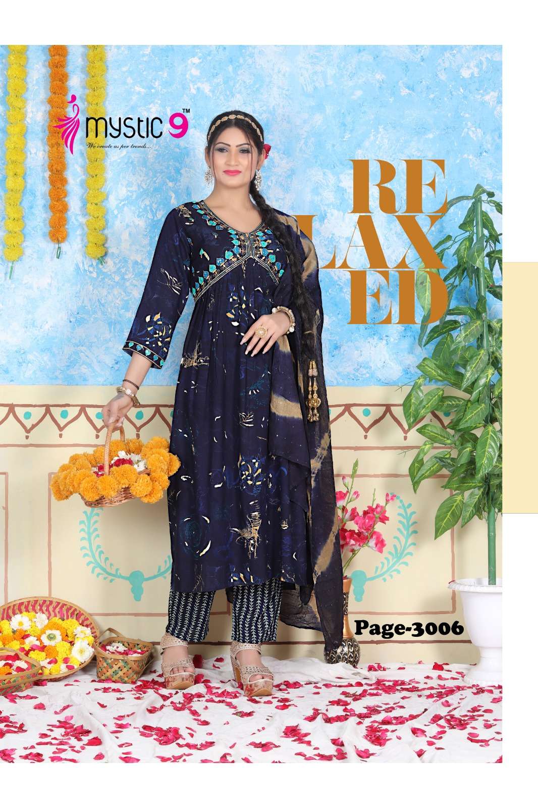 MYSTIC 9 POOJA VOL - 3 Kurti Wholesale catalog