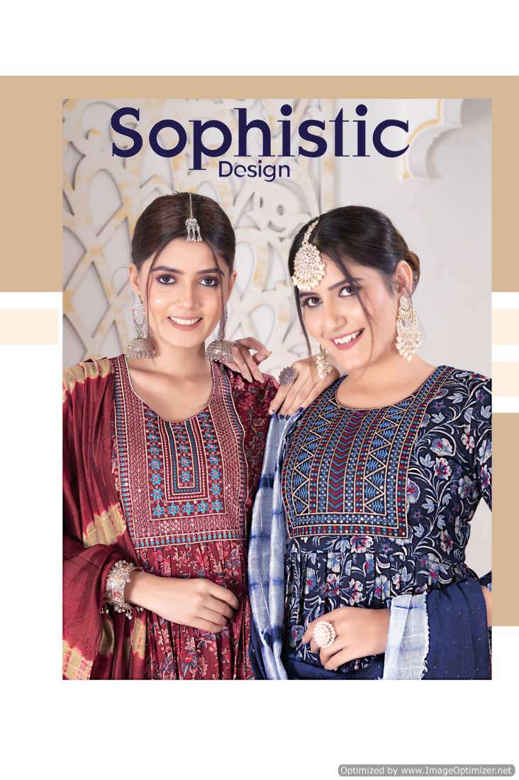 Mystic 9 Sara Vol-3 – Nyra Cut Kurti Pant With Dupatta - Wholesale Catalog