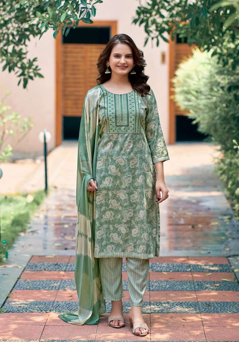 Mystic 9 Shagun Vol-2 – Kurti Pant With Dupatta - Wholesale Catalog