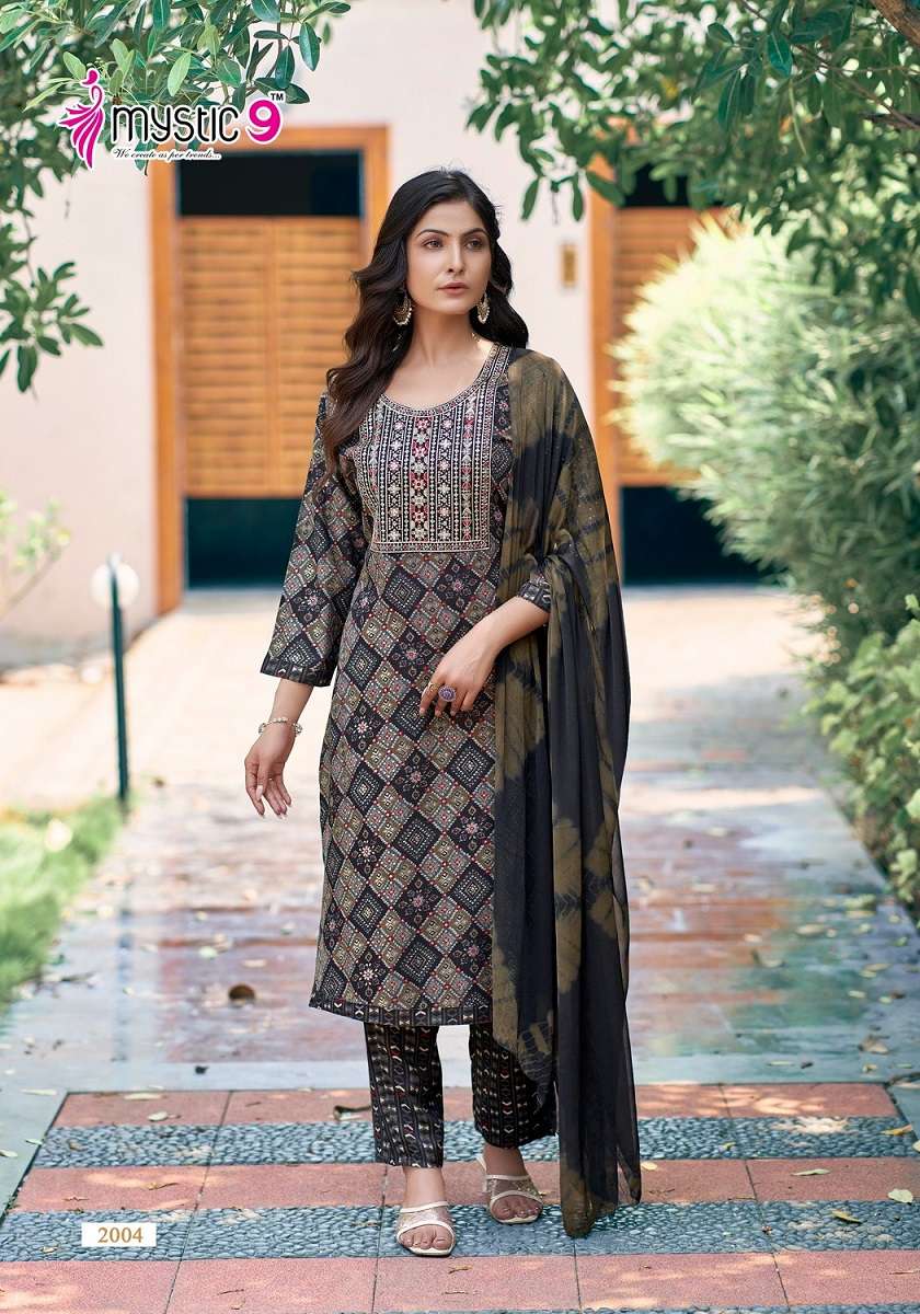 Mystic 9 Shagun Vol-2 – Kurti Pant With Dupatta - Wholesale Catalog