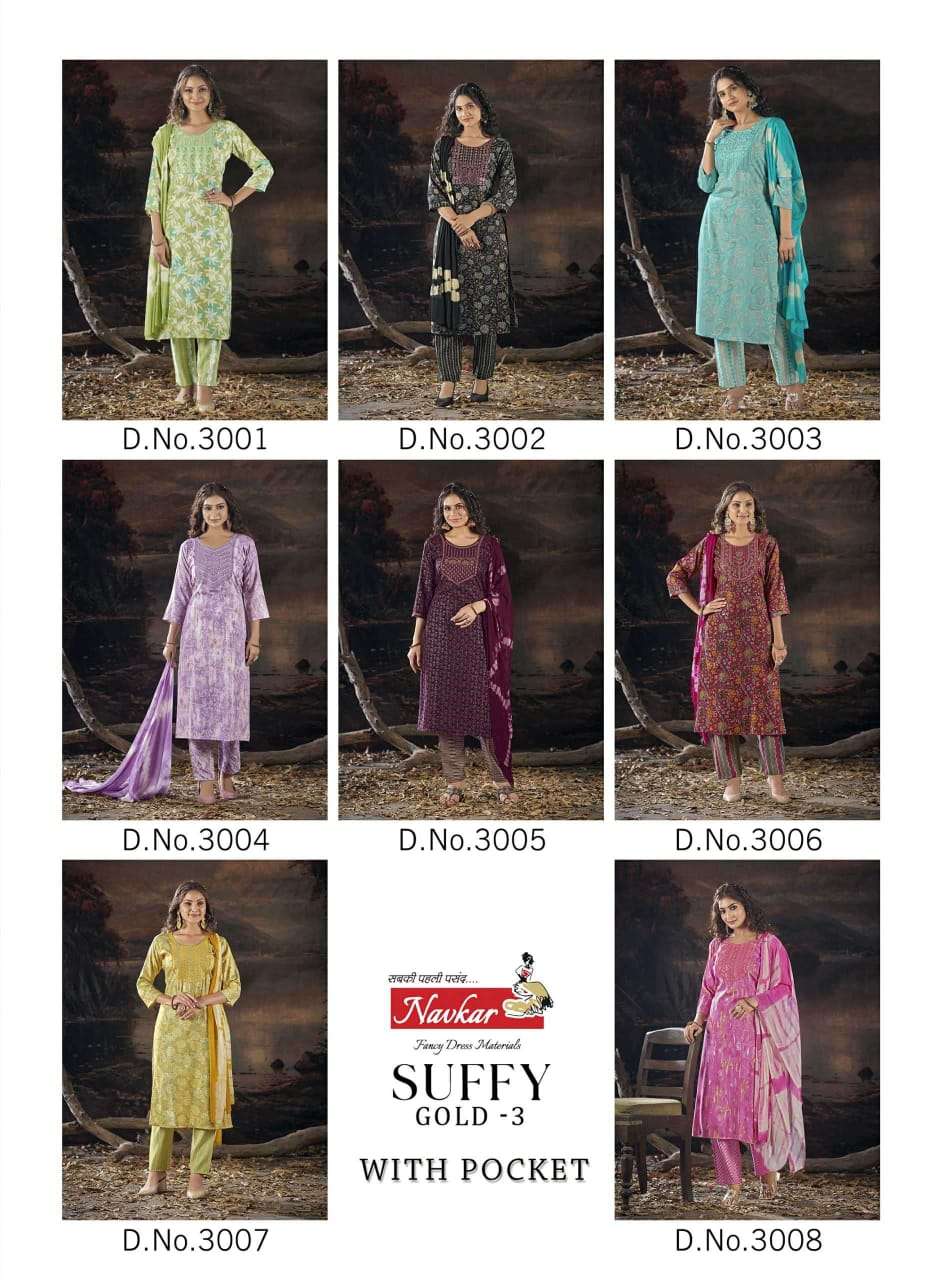 NAVKAR SUFFY GOLD vol -3 Kurti Wholesale catalog