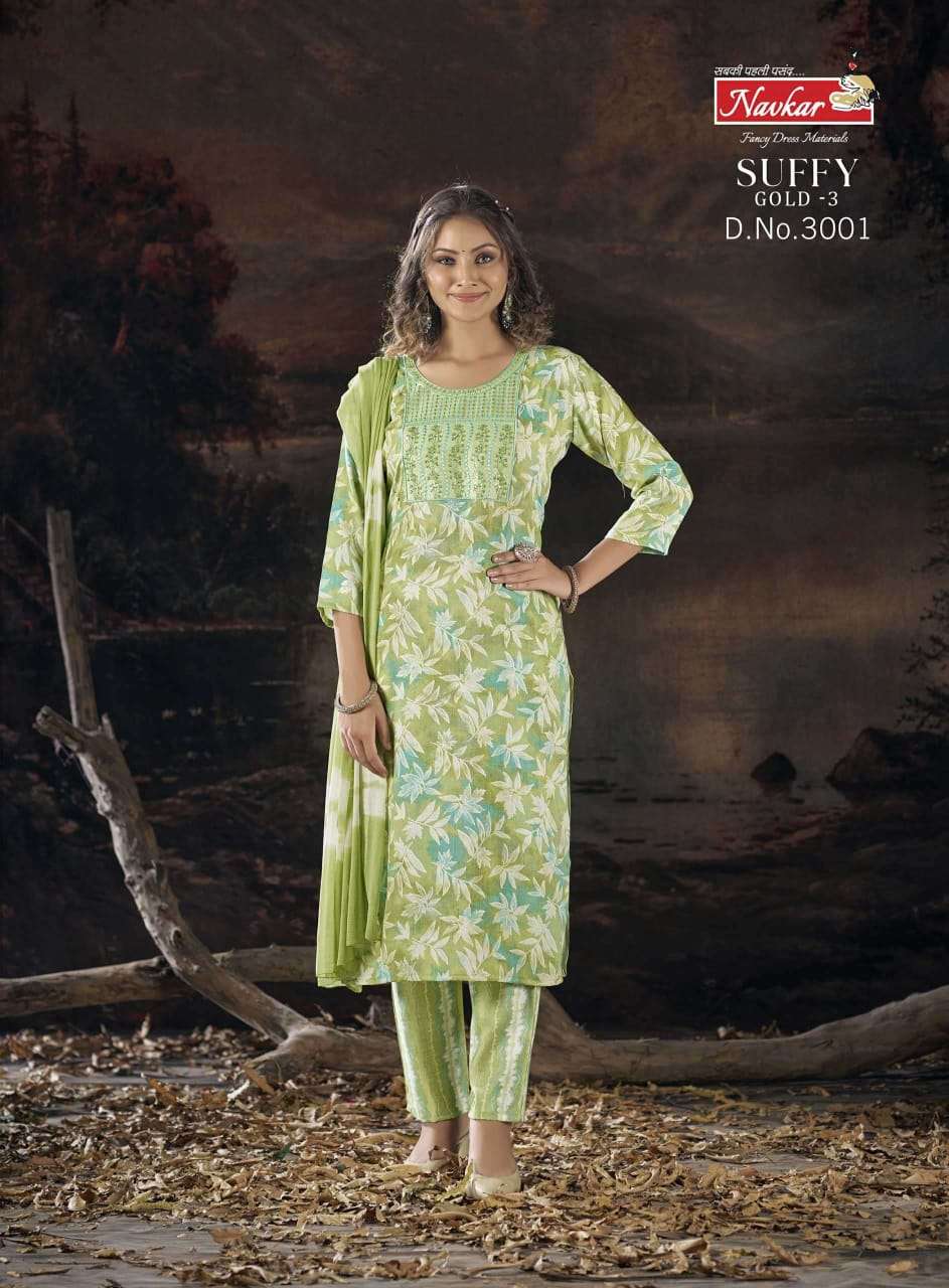 NAVKAR SUFFY GOLD vol -3 Kurti Wholesale catalog