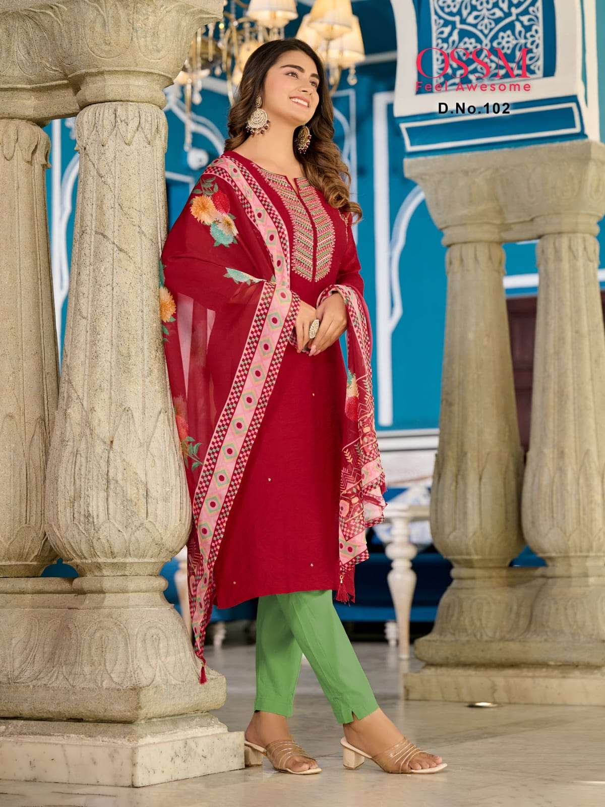 OSSM GULAAL Kurti Wholesale catalog