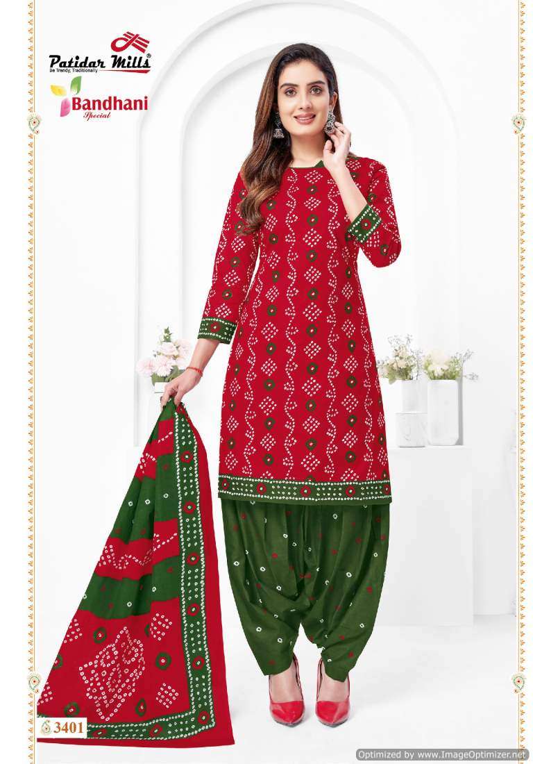 Patidar Mills Bandhani Special Vol-34 – Dress Material - Wholesale Catalog