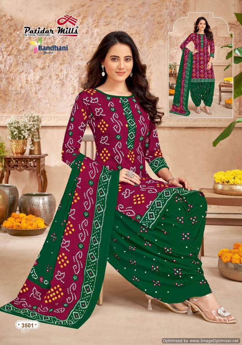 Patidar Mills Bandhani Special Vol-35 – Dress Material - Wholesale Catalog