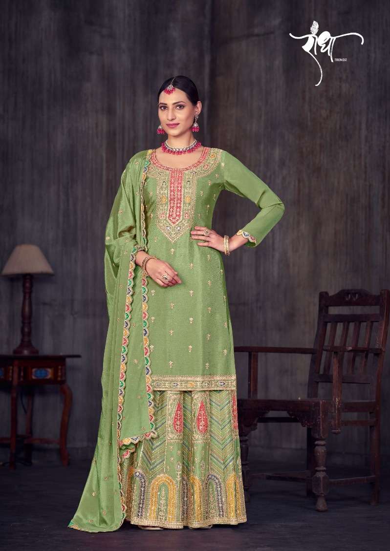 Radha Ghoomar Premium Chinon Designer Salwar Suits Wholesale catalog