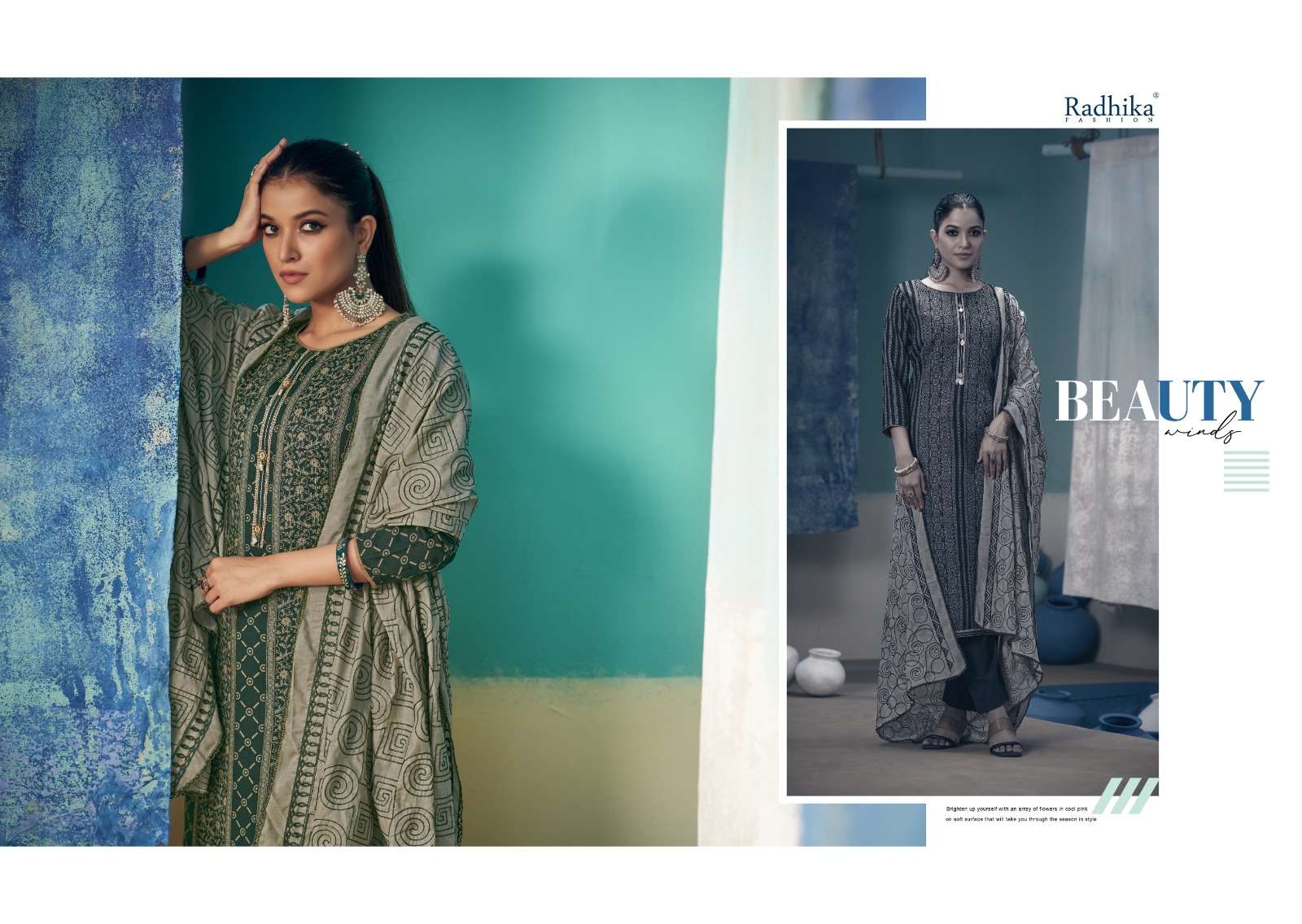 Radhika Azara Black Berry Vol 10 Cotton Dress Material Wholesale catalog