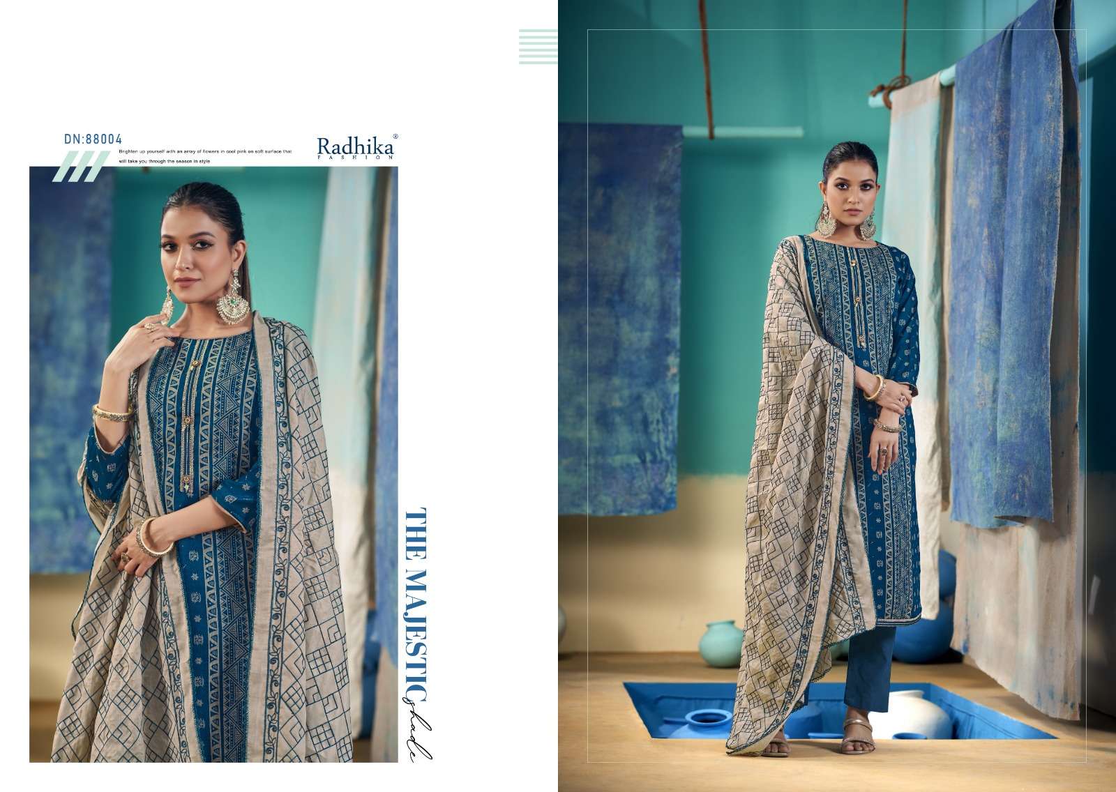 Radhika Azara Black Berry Vol 10 Cotton Dress Material Wholesale catalog