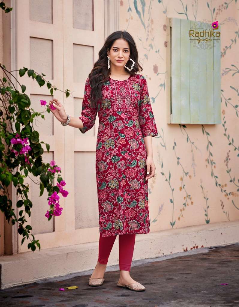 Radhika Pahel Vol-7 – Straight Kurtis - Wholesale Catalog