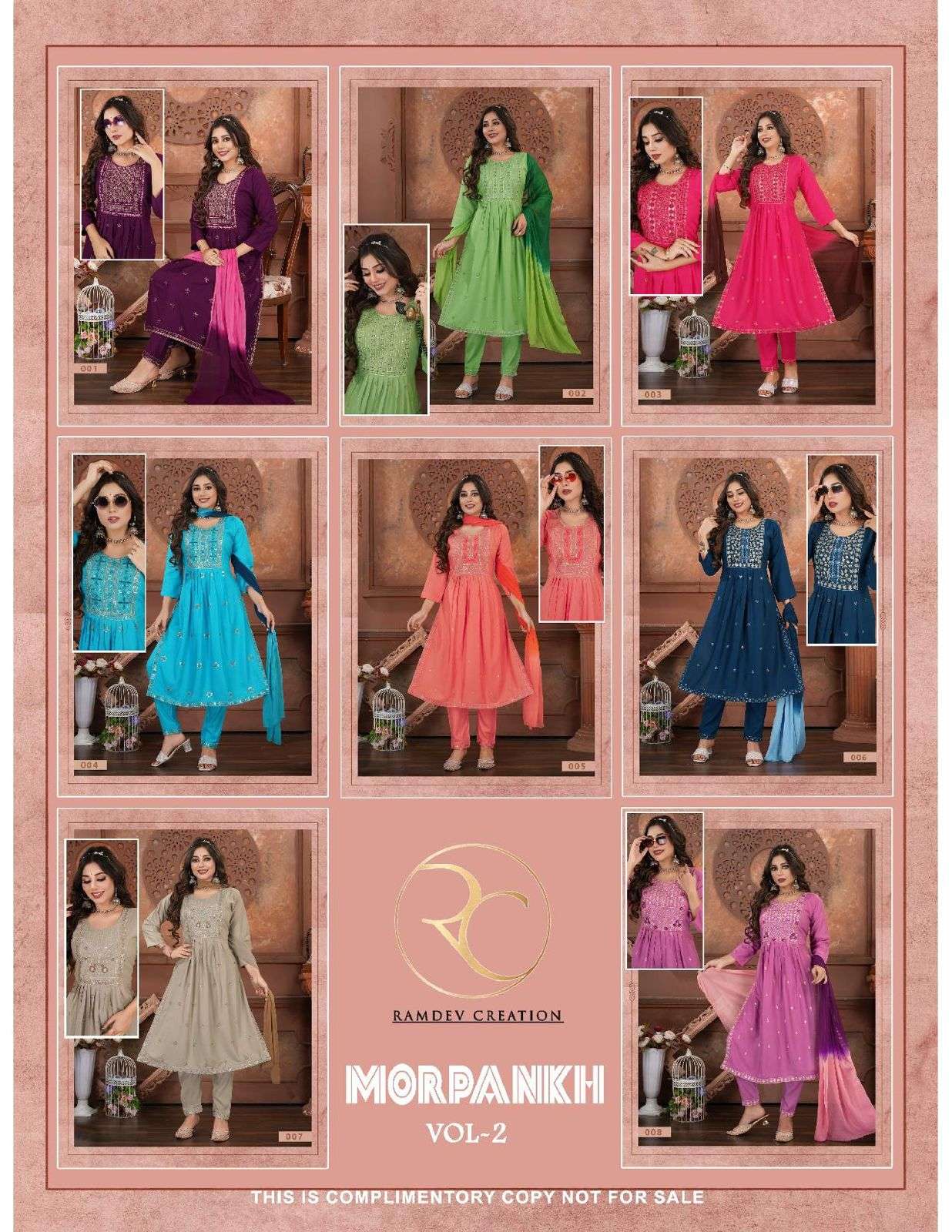 RC MOREPANKH VOL 2 Kurti Wholesale catalog