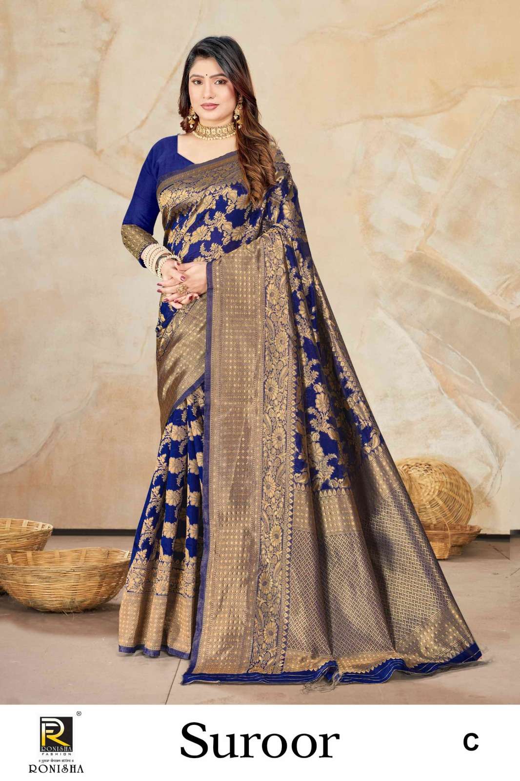 Ronisha fashion Banarasi Silk Saree Wholesale catalog