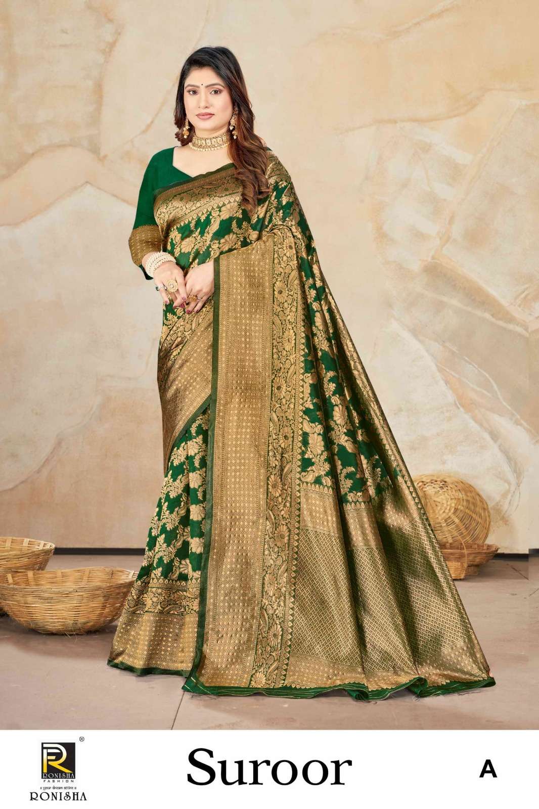 Ronisha fashion Banarasi Silk Saree Wholesale catalog