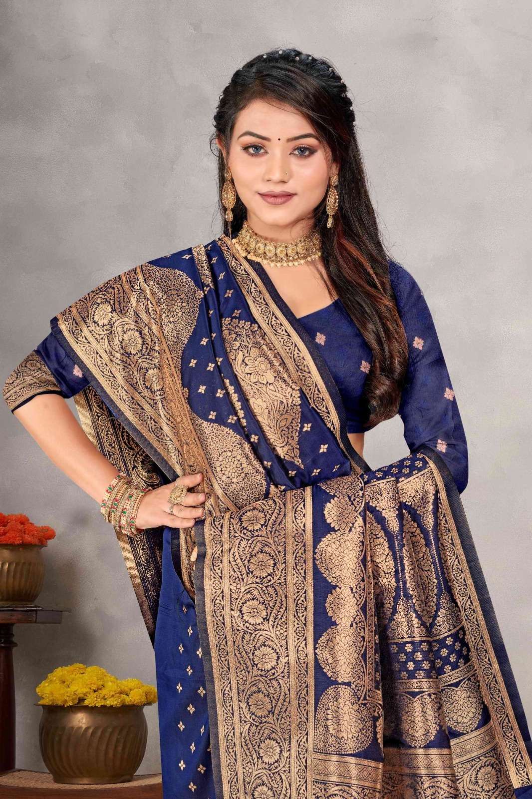 Ronisha Saloni Banarasi Silk Saree Wholesale catalog