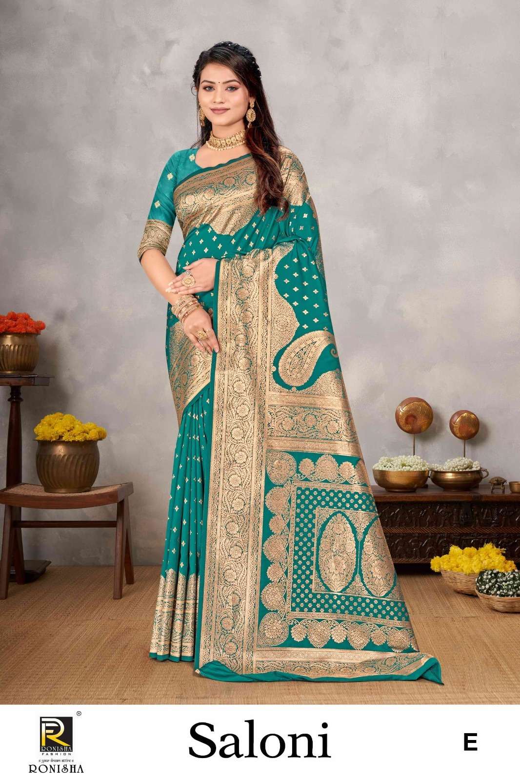 Ronisha Saloni Banarasi Silk Saree Wholesale catalog