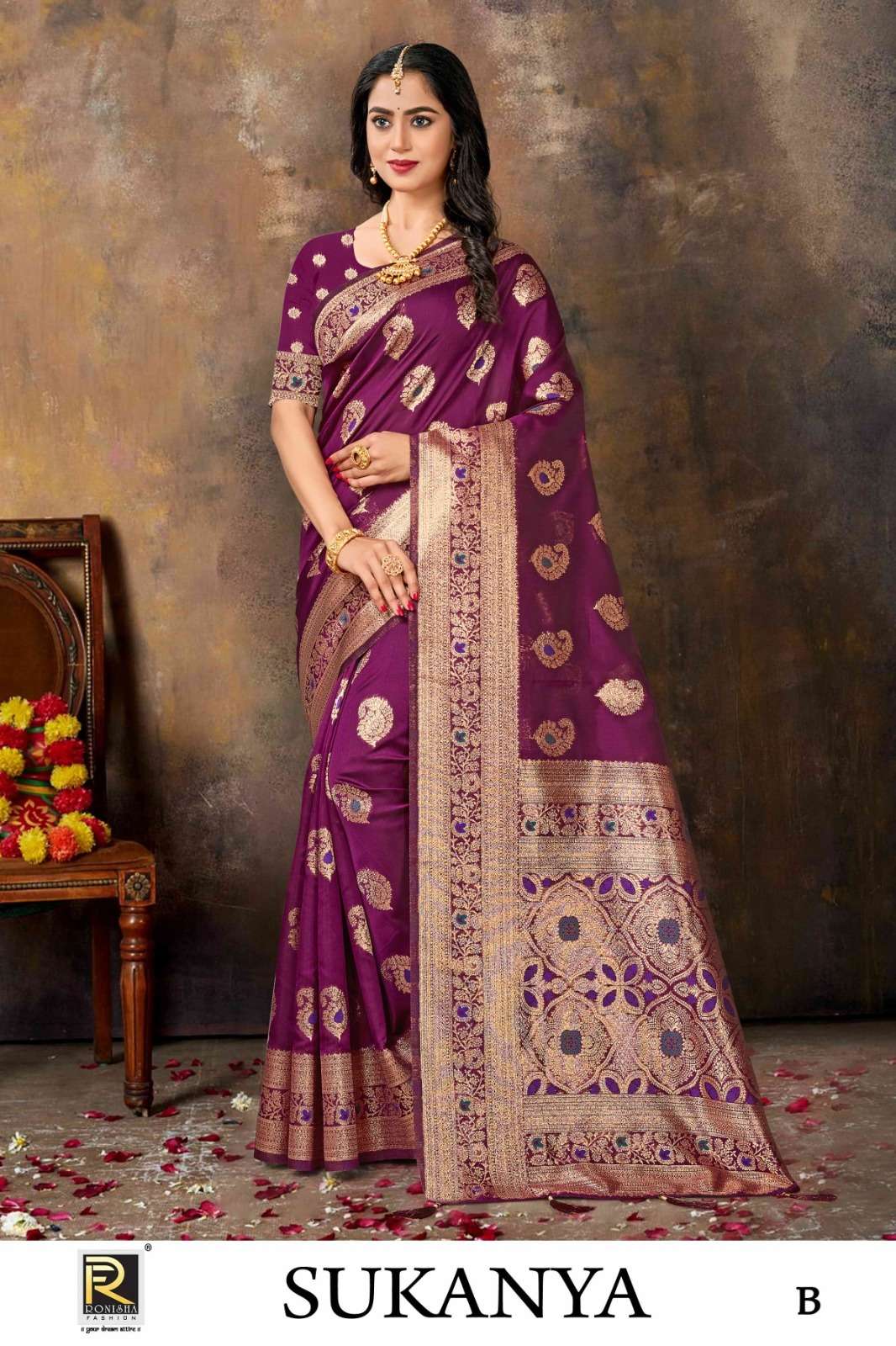 Ronisha Sukanya Banarasi Silk Saree Wholesale catalog