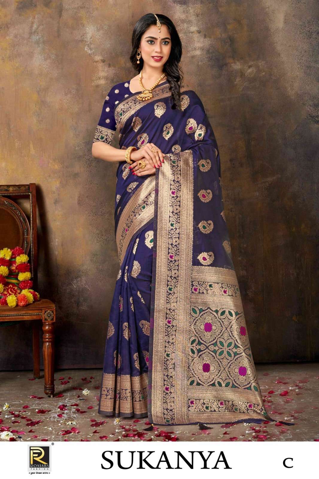 Ronisha Sukanya Banarasi Silk Saree Wholesale catalog