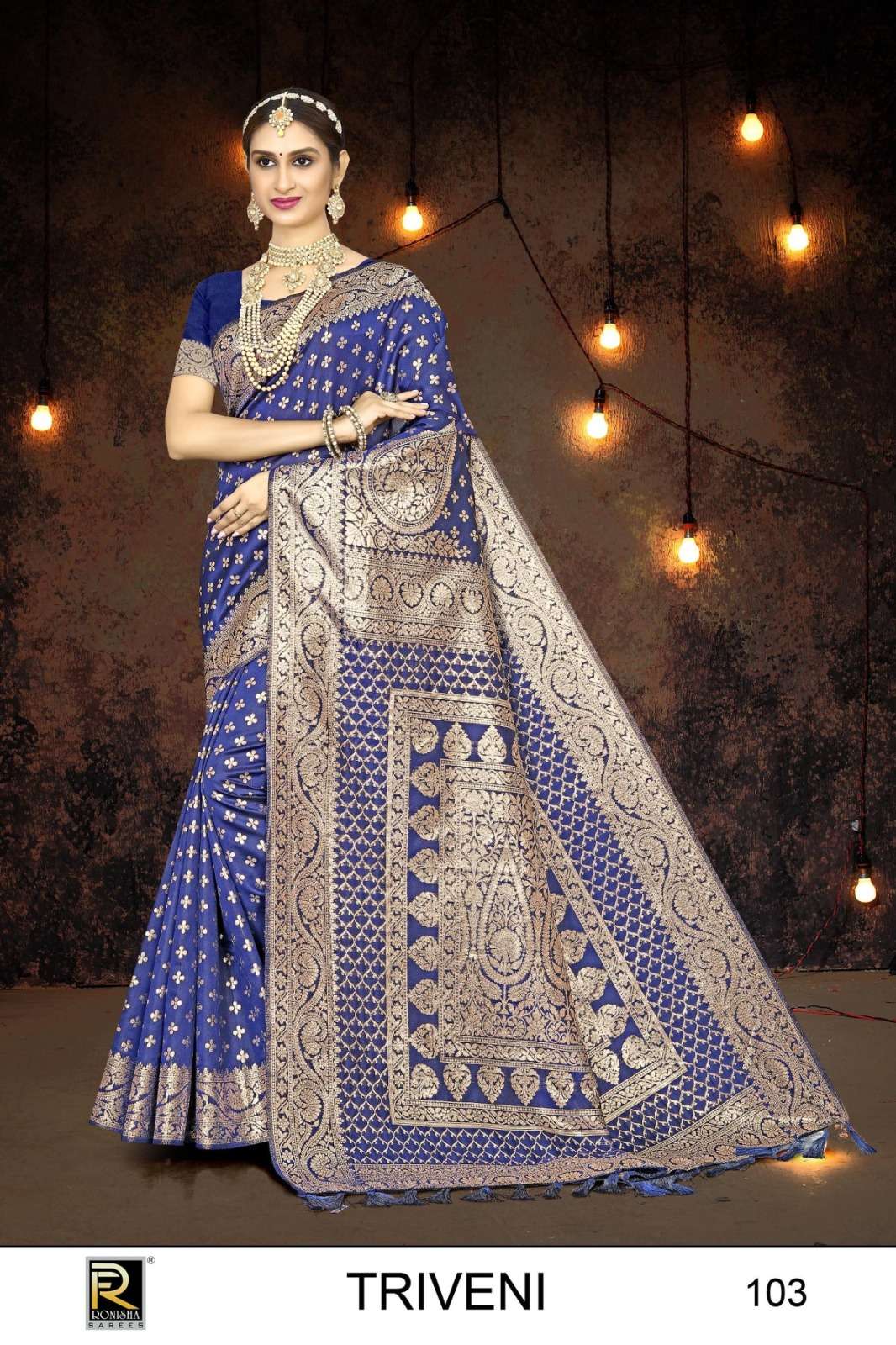 Ronisha Triveni Banarasi Silk Saree Wholesale catalog