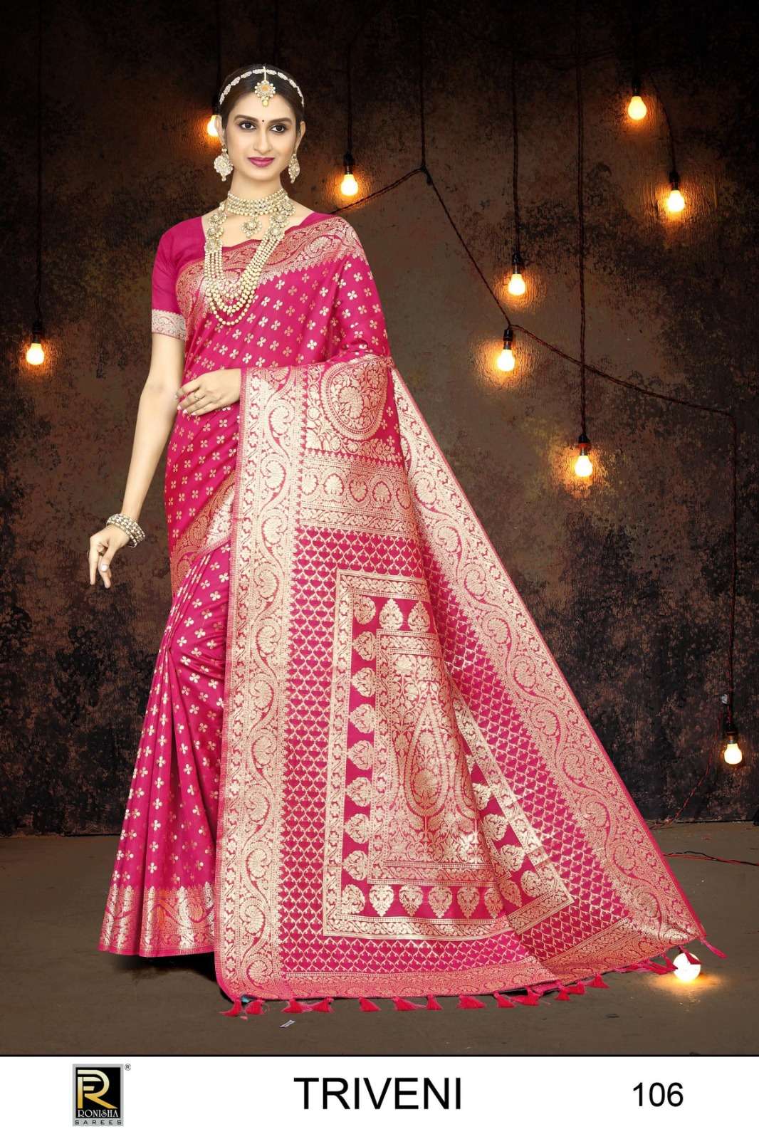 Ronisha Triveni Banarasi Silk Saree Wholesale catalog
