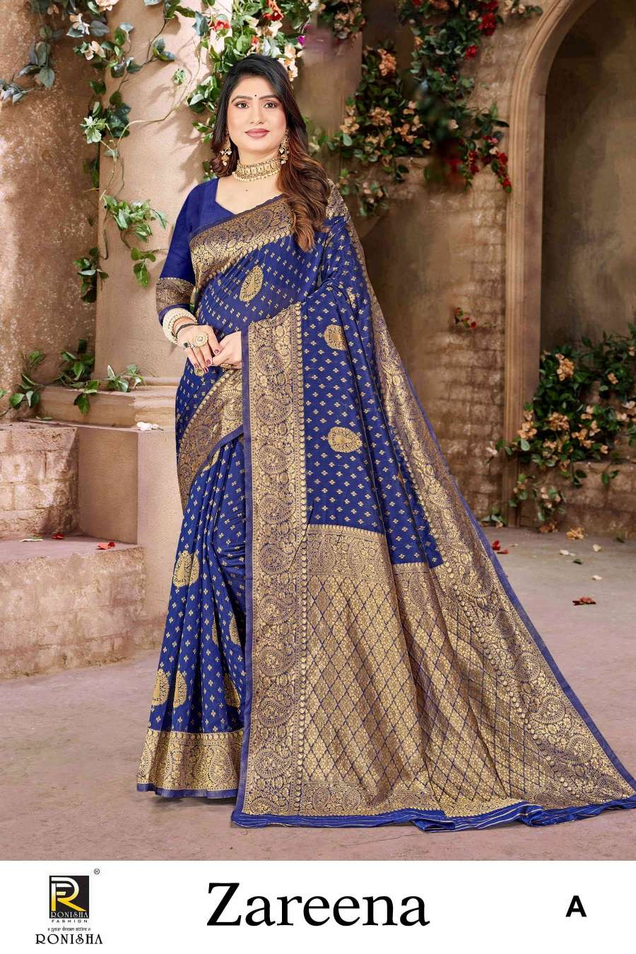 Ronisha Zareena Banarasi Silk Saree Wholesale catalog