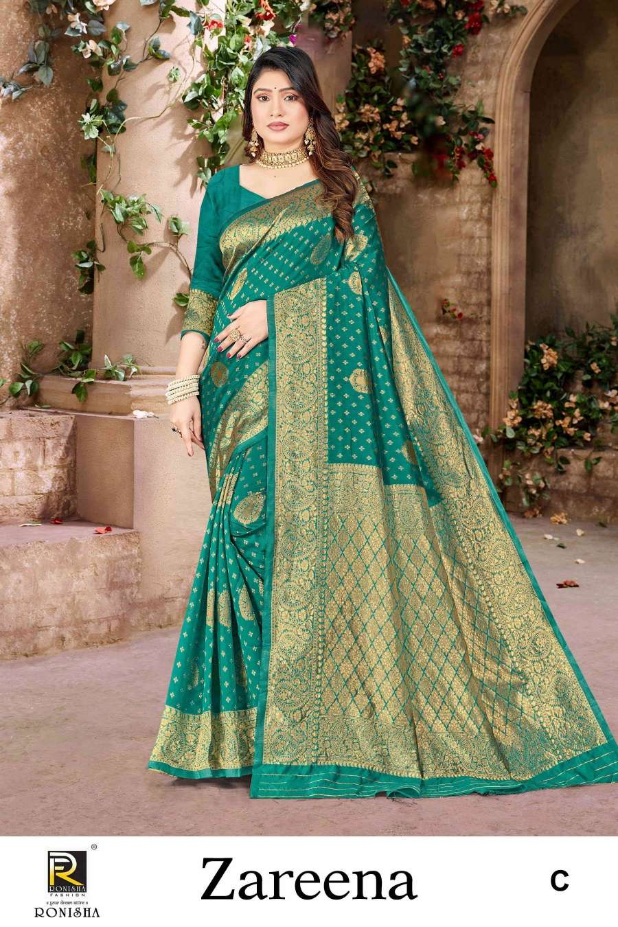 Ronisha Zareena Banarasi Silk Saree Wholesale catalog