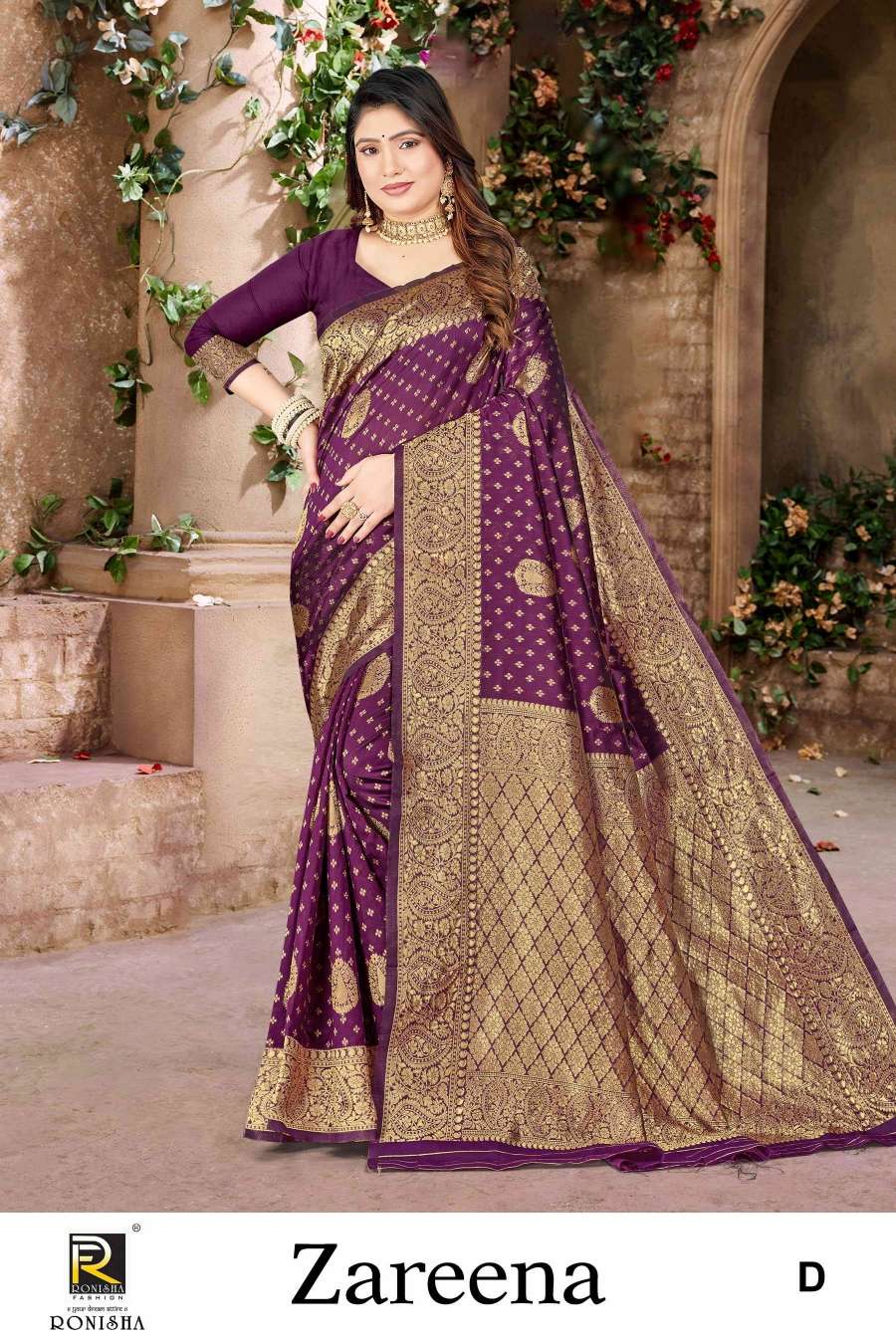 Ronisha Zareena Banarasi Silk Saree Wholesale catalog