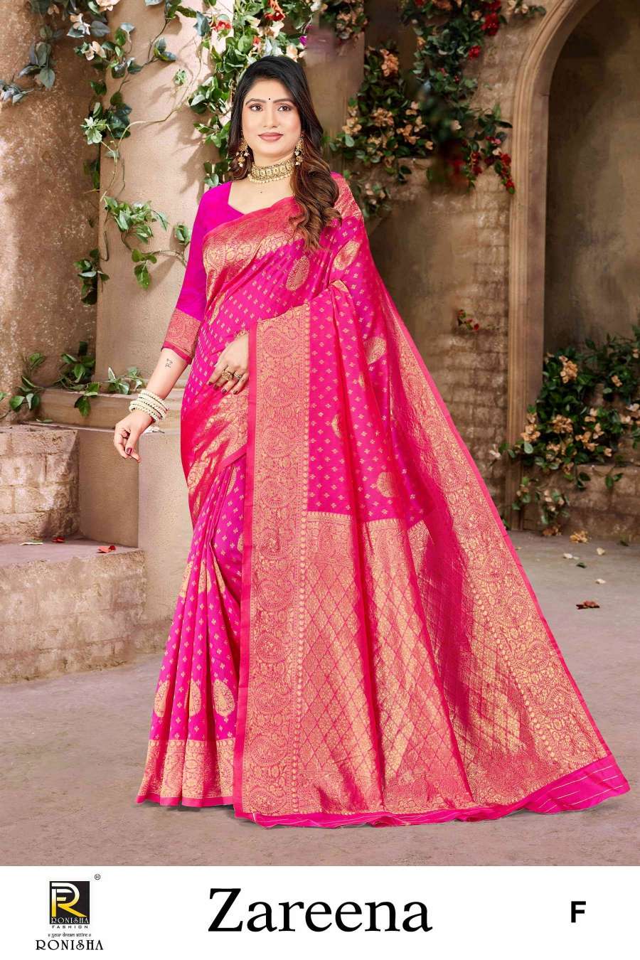 Ronisha Zareena Banarasi Silk Saree Wholesale catalog