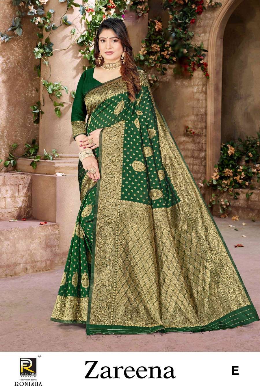 Ronisha Zareena Banarasi Silk Saree Wholesale catalog