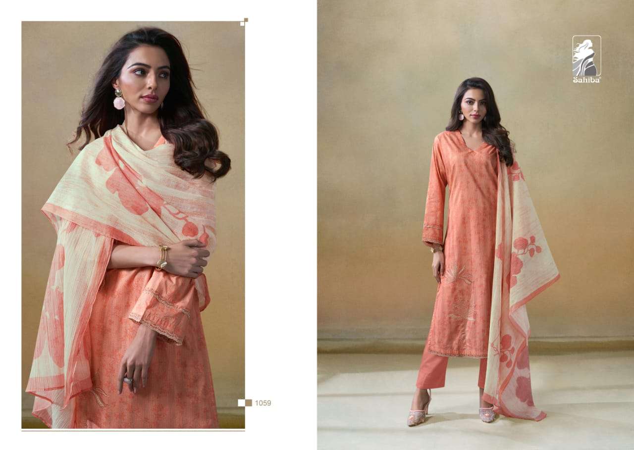 Sahiba Kantha Cotton Lawn Digital Print Salwar Kameez Wholesale catalog