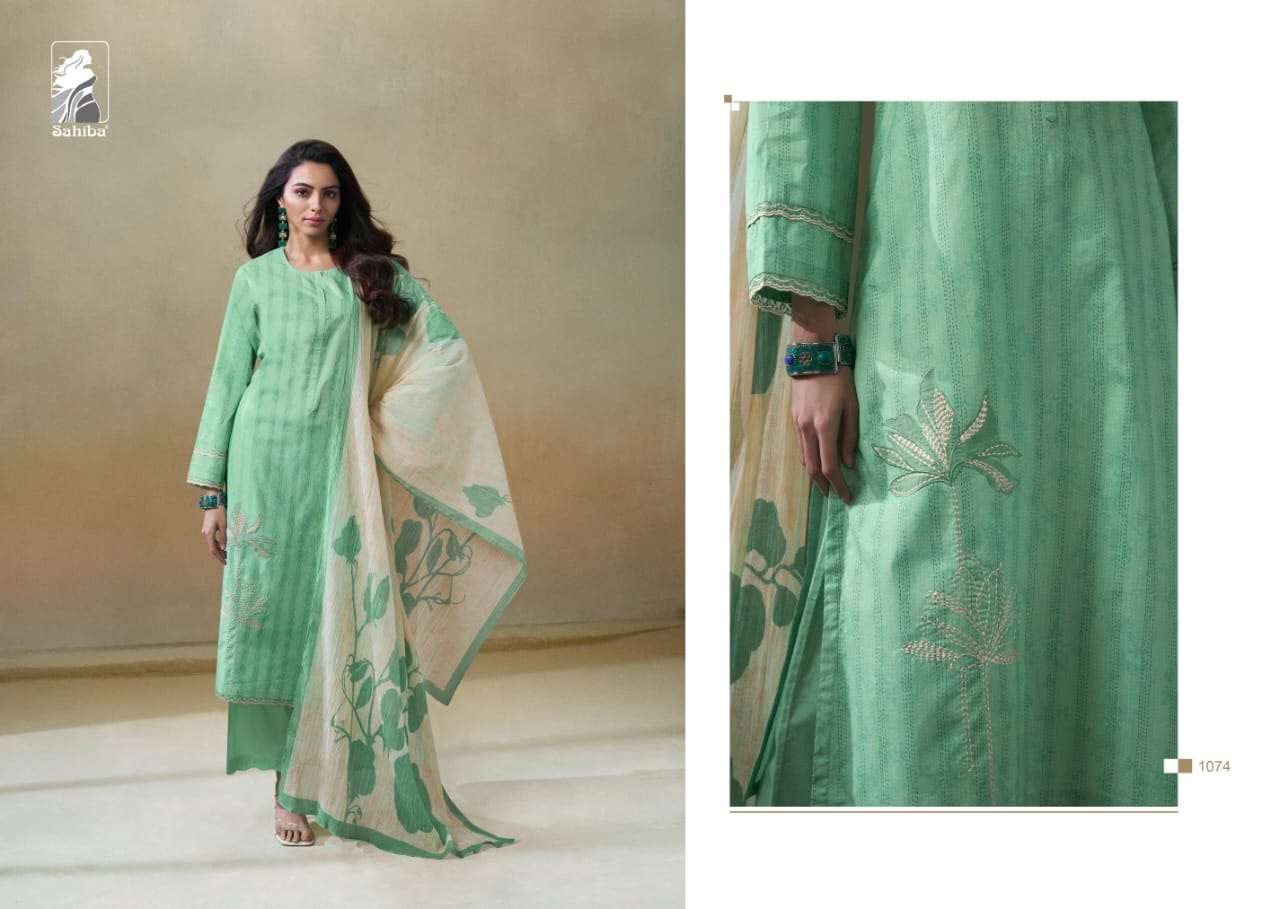 Sahiba Kantha Cotton Lawn Digital Print Salwar Kameez Wholesale catalog
