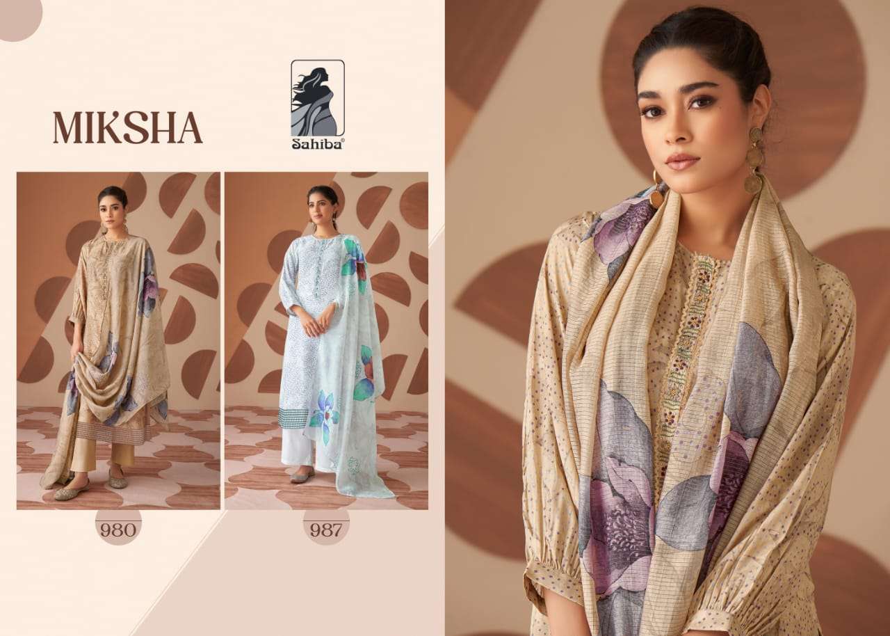 Sahiba MIKSHA Dress Material Wholesale catalog