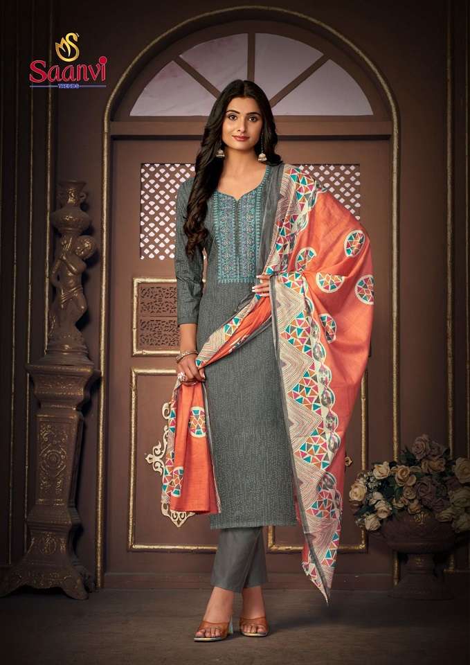 Sanvi Simran Vol-1 – Cotton Dress Material Wholesale Catalog