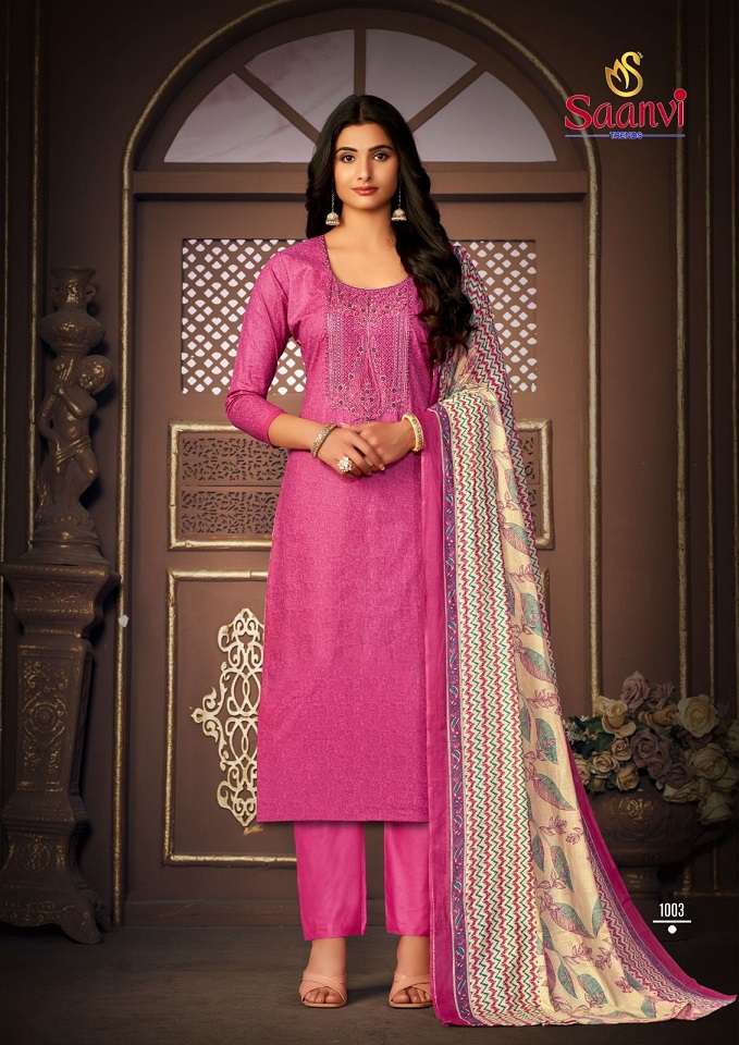 Sanvi Simran Vol-1 – Cotton Dress Material Wholesale Catalog