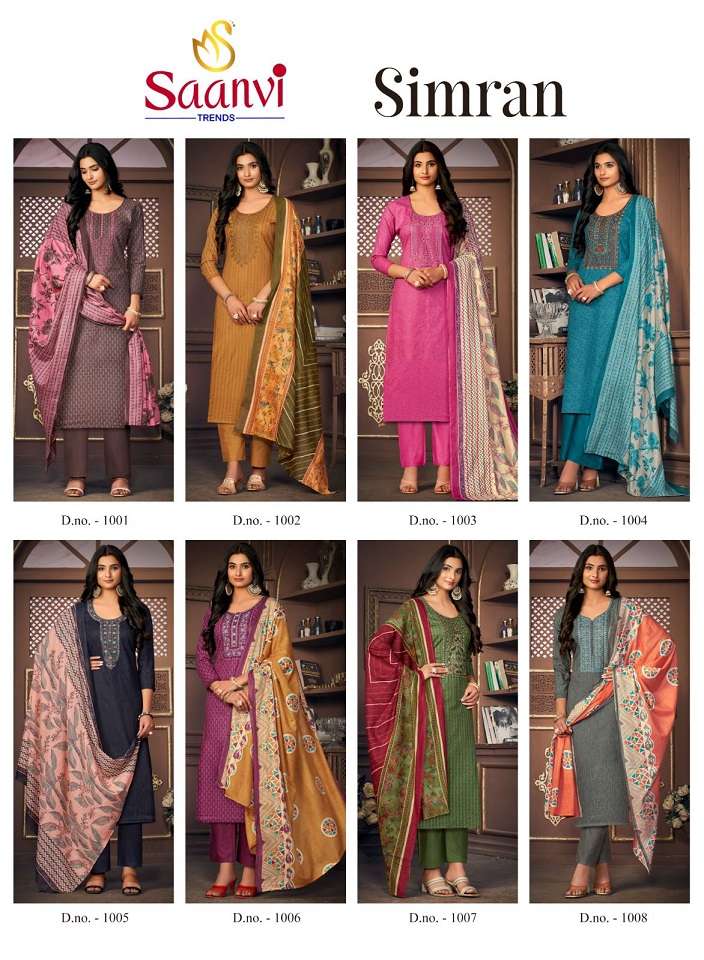 Sanvi Simran Vol-1 – Cotton Dress Material Wholesale Catalog