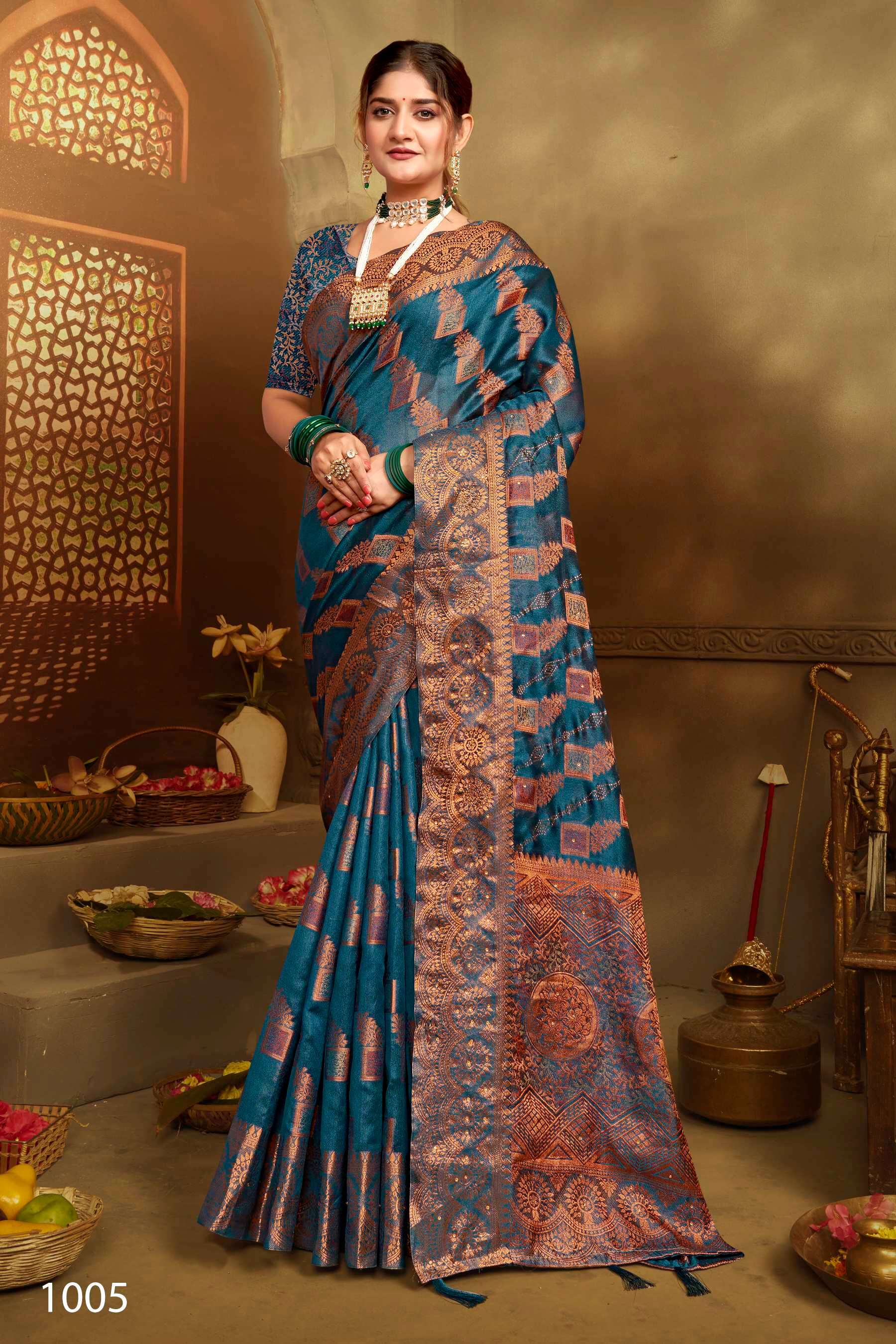 Saroj Gautami vol.2 Soft khadi organza saree Saree Wholesale catalog    